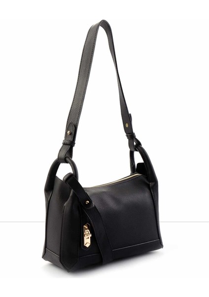 Siyah Kadın Postacı Çanta C06619623309