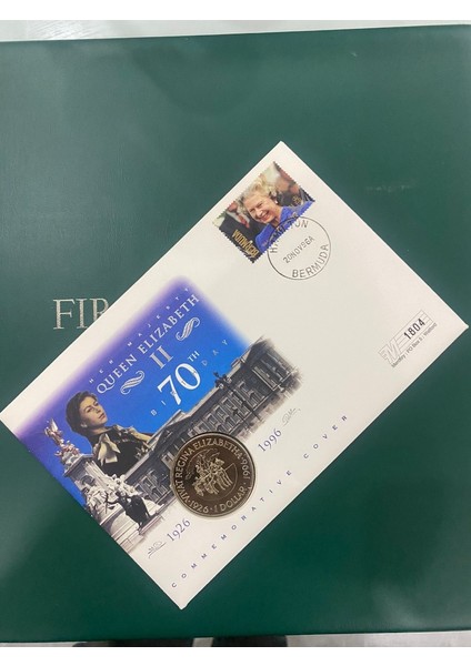 Queen Elisabeth Iı 70. Doğum Günü Bermuda Paralı Ilk Gün Zarfı Seri No 1804 Limited
