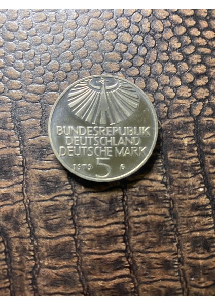Almanya 5 Mark 1979 G Nikel Otto Hahn