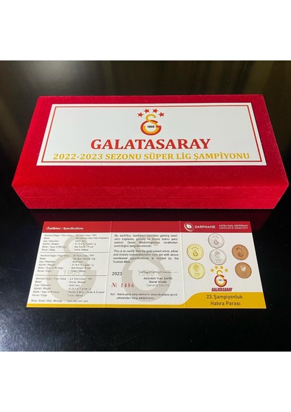 Galatasaray 23. Şampiyonluk Gümüş (Au Kaplama) - Gümüş - Bronz Darphane Hatıra Para Seti indirimleri