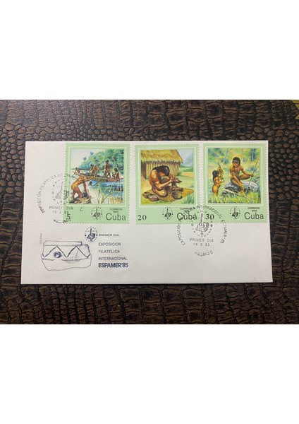 Cuba / Küba 1985 Ilk Gün Zarfı Exp. Filatelica International Espamer '85