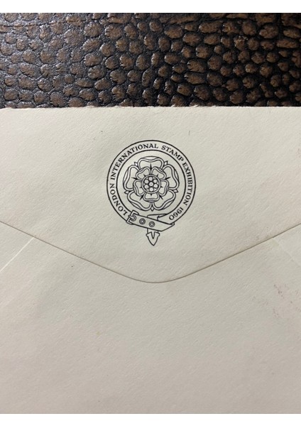 Ingiltere London International Stamp Exhibition Kraliçe Pullu 1960 Özel Gün Damgalı Zarf Uluslararası Pul Sergisine Ait Damga Postadan Gemçiş