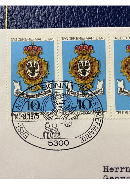 Almanya Özel Damgalı Tag Der Briefmarke 1975 Erstausgabetag Deutschland Brd