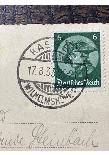1933 Reich Dönemi Deutsches Reich Kartpostal Postadan Geçmiş Fuldatal Mit Fuldaschleife Bei Kassel fırsatları