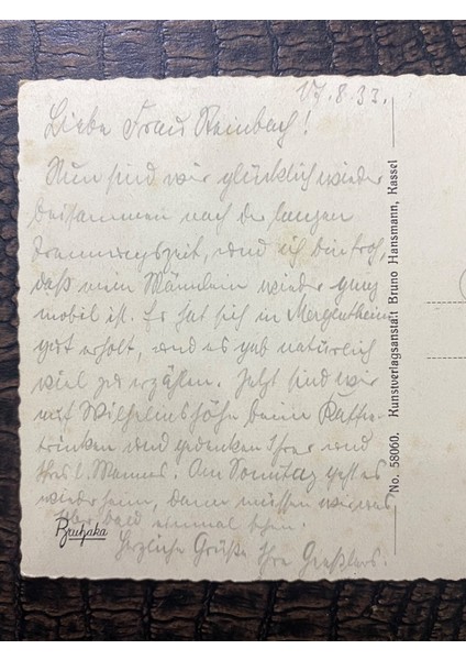 1933 Reich Dönemi Deutsches Reich Kartpostal Postadan Geçmiş Fuldatal Mit Fuldaschleife Bei Kassel indirimleri