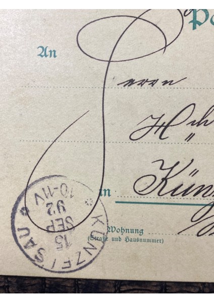 1892 Yılına Ait Posta Kartı Antiye Almanya Imparatorlu Dönemi Deutsches Reich modelleri