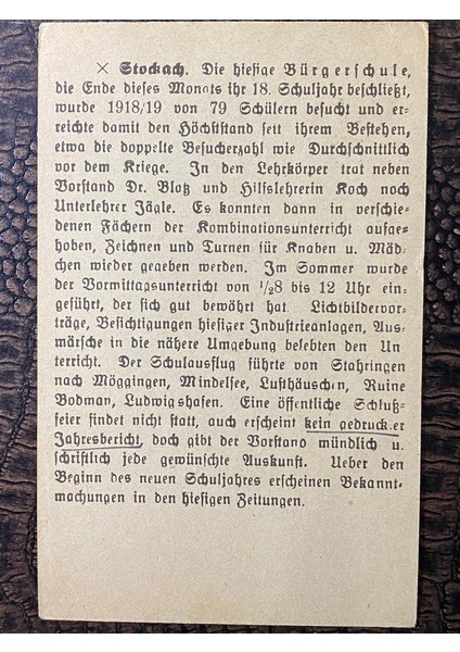 Antiye Almanya Reich Dönemine Ait 1912 Yılında Postadan Geçmiş Stockach - Heidelberg Posta Kartı Kendinden Pullu 10 Pfennig Deutsche Nationalversammlung modelleri