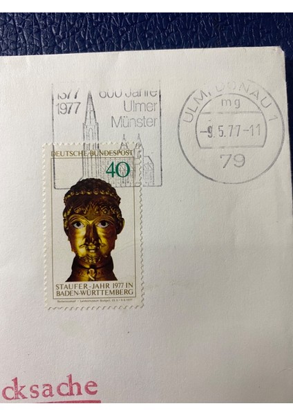 Almanya Özel Damgalı Ilk Gün Zarfı 600 Jahre Ulmer Münster Bonn Fdc Deutschland Brd 1977