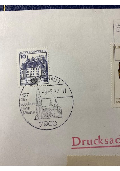 Almanya Özel Damgalı Ilk Gün Zarfı 600 Jahre Ulmer Münster Bonn Fdc Deutschland Brd 1977 fiyatları