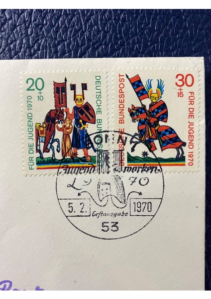 Almanya Özel Damgalı Ilk Gün Zarfı Jugend Marken 1970 Erstausgabetag Deutschland Brd fiyatları