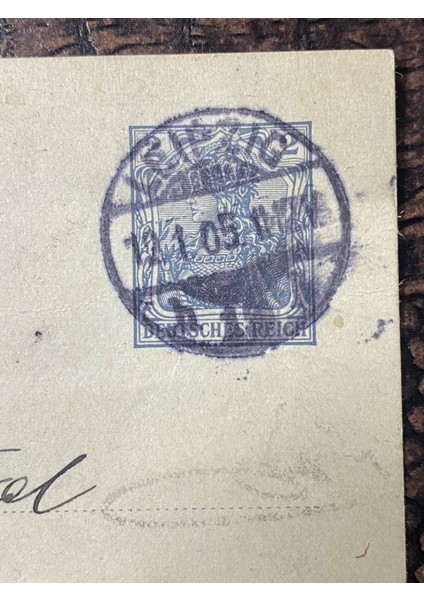 1905 Yılına Ait Posta Kartı Antiye Almanya Imparatorlu Dönemi Deutsches Reich fiyatları