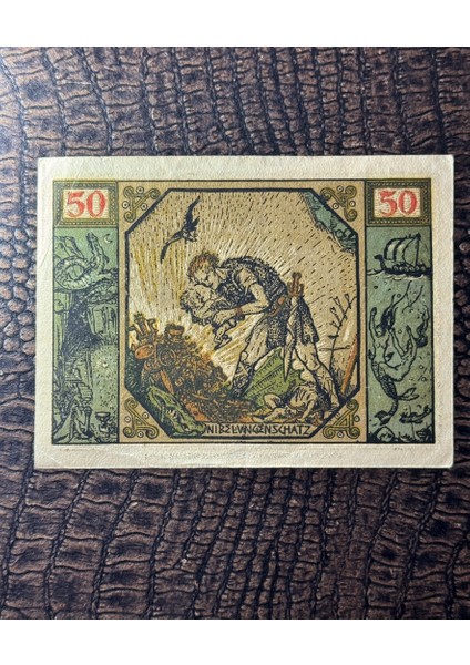 Alman Reich Dönemi Acil Durum Parası 1921 Notgeld Xanten 50 Pfennig Çok Çok Temiz – Ççt (Extremely Fine Xf)
