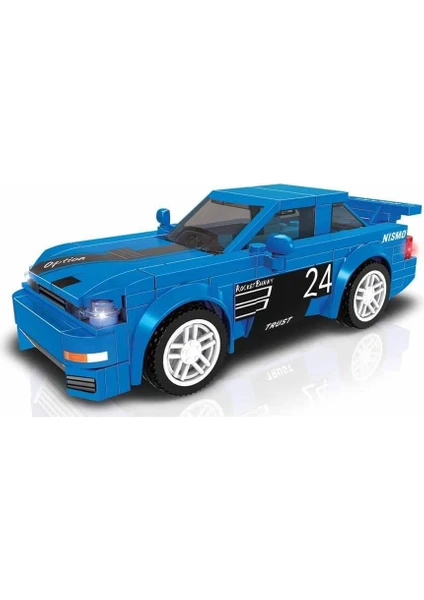 Blx Racing Yarış Arabaları C0312 92816 Mavi Araba 146 Parça