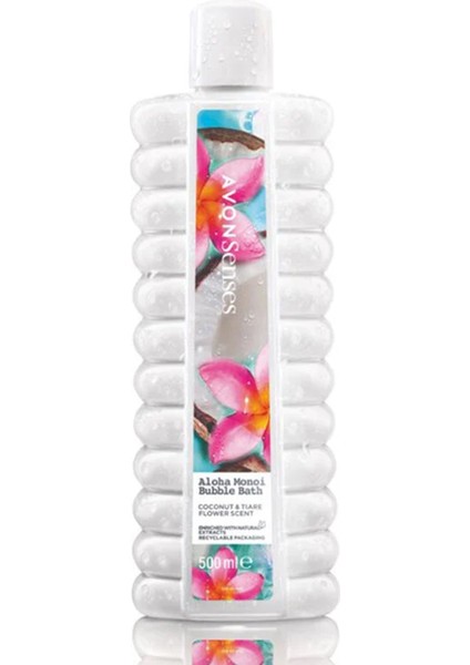 Senses Aloha Monoi Tiare Çiçeği ve Hindistan Cevizi Aromalı Tropikal Ferahlatıcı Banyo Köpüğü 500 ml