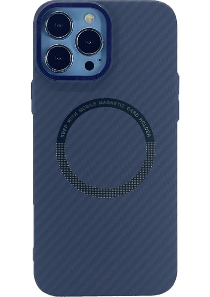 Apple iPhone 13 Pro Max Uyumlu Hybrid Karbon Seri Arka Koruma Kılıf
