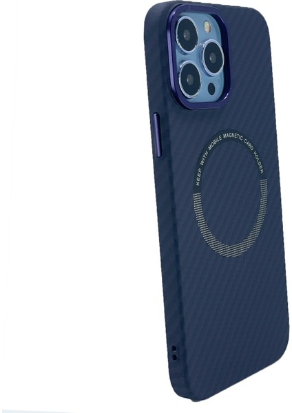Apple iPhone 13 Pro Max Uyumlu Hybrid Karbon Seri Arka Koruma Kılıf