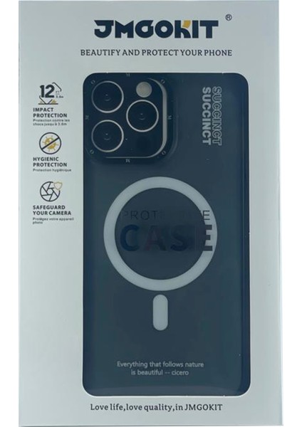 Apple iPhone 15 Pro Uyumlu NT-N002 Magsafe Arka Koruma Kılıf