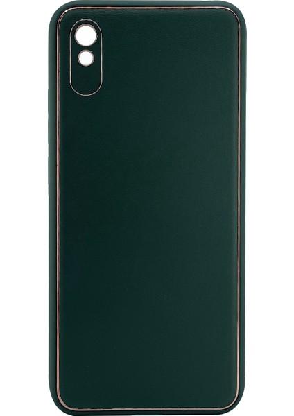 Xiaomi Redmi 9A Uyumlu Coco Leather Seri Arka Koruma Kılıf