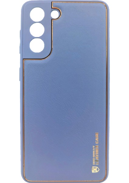 Samsung Galaxy S21 Plus Uyumlu Coco Leather Seri Arka Koruma Kılıf