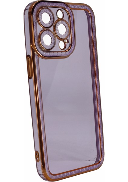 Apple iPhone 13 Pro Uyumlu Lüx Kristal Seri Arka Koruma Kılıf
