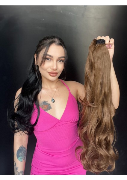 Cırcırtlı Bağcıklı At Kuyruğu Tak Çık Kumral