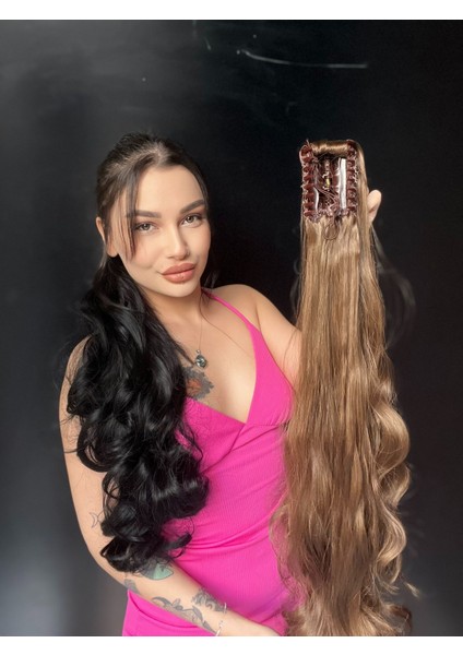 80 cm Ekstra Uzun At Kuyruğu Tokalı Postişaçıkkumrak fiyatları