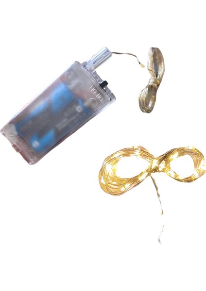 LED Işık Karışık Renkli 3 Metre (2 Pil Ile Çalışır)