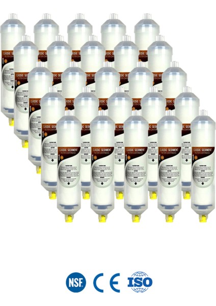 Kapalı Kasa Su Arıtma Cihazı Yeni Seri Inline 3 Aşamalı 25 Takım Filtre Seti