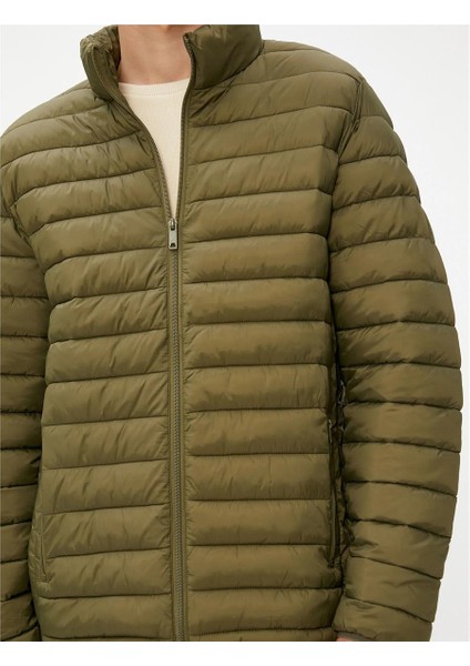 K24 4Wam20058Hw 984 Yeşil Erkek Outerwear Şişme Mont