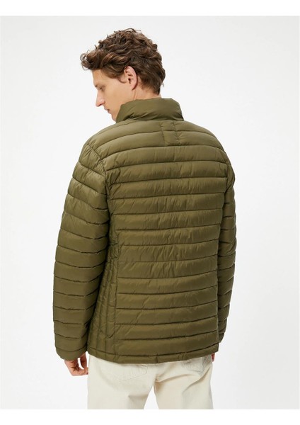 K24 4Wam20058Hw 984 Yeşil Erkek Outerwear Şişme Mont