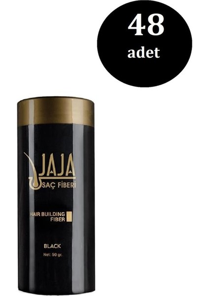 Saç Fiberi Toz Keratin Içeri Siyah 50 gr x 48 Adet