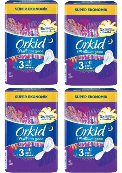 Platinum Gece 3 Boy 16 Lı ( Toplam 4 Paket 64 Adet )