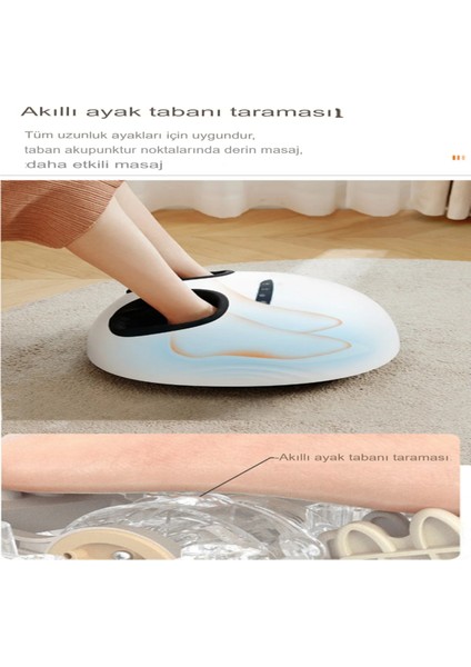 Ayak Masaj Aleti (Foot Massager) Isı Zaman Air Ayarlı Masaj Aleti Ayak Topuk Taban