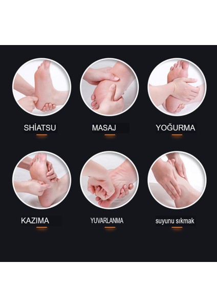 Ayak Masaj Aleti (Foot Massager) Isı Zaman Air Ayarlı Masaj Aleti Ayak Topuk Taban