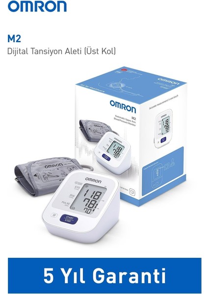 Dijital M2 Dijital Koldan Tansiyon Aleti (Hafızalı) Adaptörlü Kol