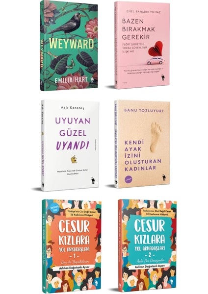 Weyward - Bazen Bırakmak Gerekir - Kendi Ayak İzini Oluşturan Kadınlar - Uyuyan Güzel Uyandı - Cesur Kızlara Yol Arkadaşları 1. 2. Seri - 6 Kitap