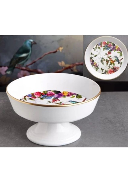 Gönül GNL4413 Flore Seramik Ayaklı Meyvelik