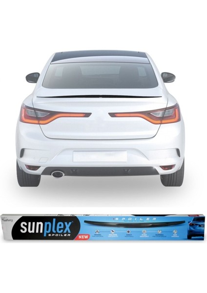 Renault Megane 4 Spoiler Bagaj Üstü Sunplex Piano Black 2016- Sonrası
