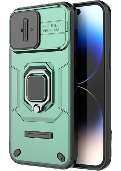 Apple IPHONE14 Araba Manyetik Parmak Yüzük Standı Darbeye Dayanıklı Parmak Yüzük Askısı Kılıfı (Yurt Dışından)