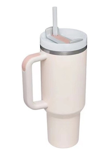 40OZ Sapır Kupa 314 Paslanmaz Çelik Kupa Vakum Çift Katmanlı Taşınabilir Buzlu Bully Saman Vakum Kupası (Yurt Dışından)