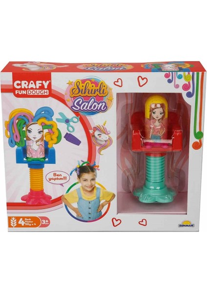 Crafy Sihirli Salon Oyun Hamur Seti 200 gr. 15 Parça S00030980 00041 Sarı Başlık