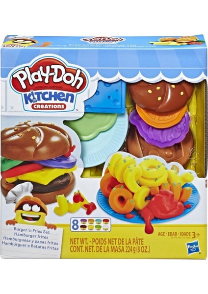 Play Doh Mutfak Atölyesi Hamburger Seti E5112 E5472