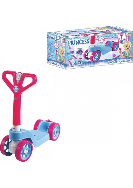 Furkan Toys Prenses 4 Tekerlekli Katlanabilir Direksiyon Çocuk Scooter