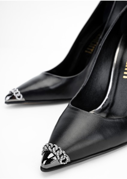 Cielokadın Siyah Deri Topuklu Ayakkabı 22 3369 Bn Ayakkabı Y24 modelleri