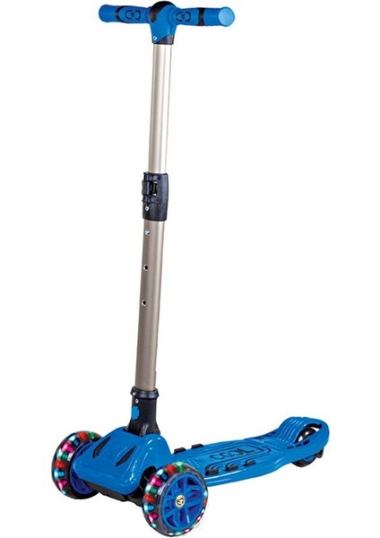 Maxi Twist 6 + Işıklı 3 Tekerlekli Katlanabilir Scooter Mavi FR59182