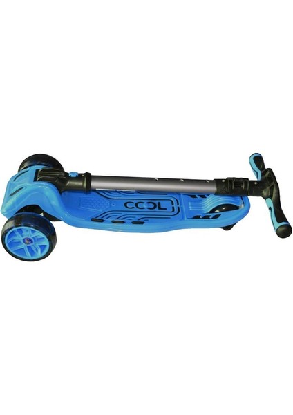 Maxi Twist 6 + Işıklı 3 Tekerlekli Katlanabilir Scooter Mavi FR59182