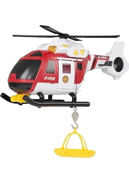 Sesli Işıklı Büyükboy Kurtarma İtfaiye Helikopteri