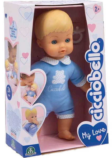 Cicciobello Yumuş Bebek 24 cm CCBA6000 Mavi Tulum