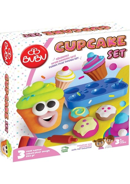 Cupcake Eğlenceli Oyun Hamuru Seti 7 Parça -OH0021