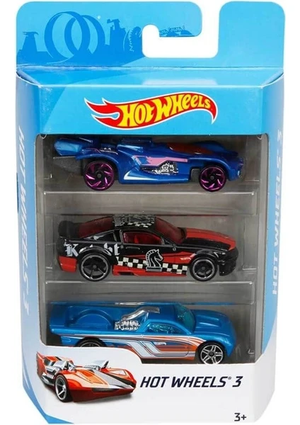 Hot Wheels 3'lü Araba Seti K5904